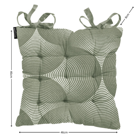 Toscane kussen ca.46x46cm O WR Napels rondo khaki