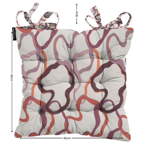 Toscane kussen ca.46x46cm Blaze purple