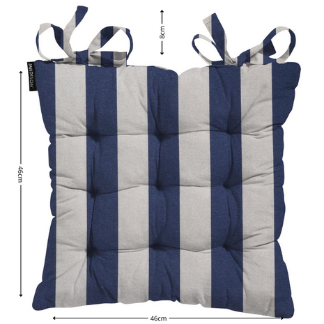 Toscane kussen ca.46x46cm Amora blue 2 stuks
