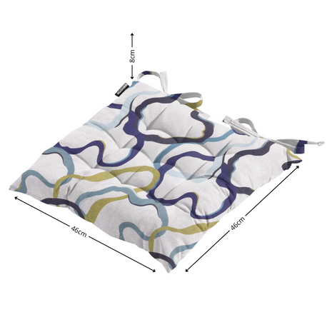 Toscane kussen ca.46x46cm Blaze blue