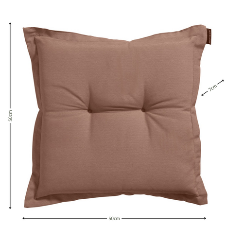 Zit universeel ca.50x50cm Panama mocca 2 stuks