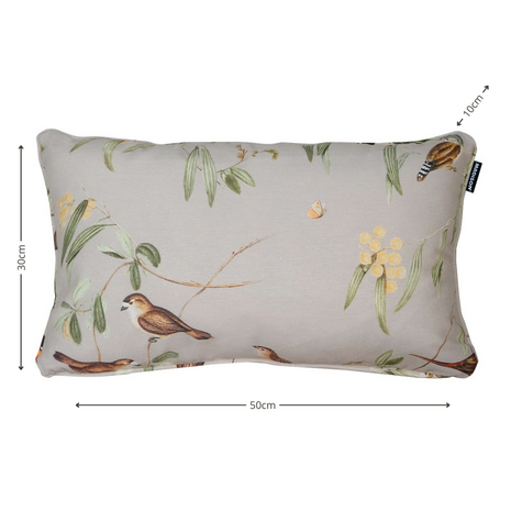 Sierkussen paspel ca.30x50cm Aria natural