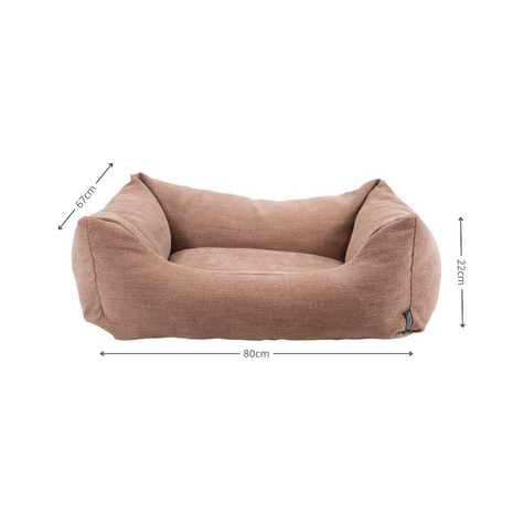 Hondenbed wasbaar ca.80x67x22cm Lins bronze