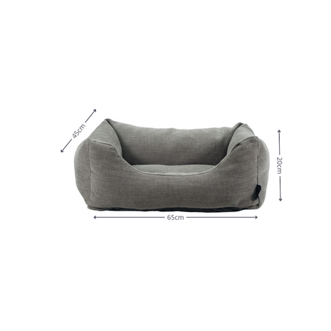 Hondenbed wasbaar ca.65x45x20cm Lins grey
