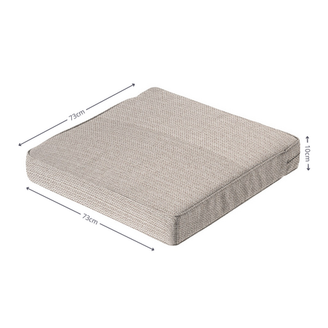 Lounge zitkussen ca.73x73cm Outdoor Richmond natural 2 stuks
