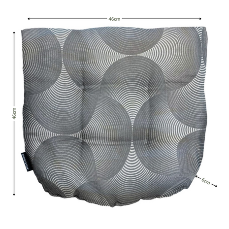 Wicker Flex ca.46x46cm Outdoor WR Napels rondo grey 2 stuks