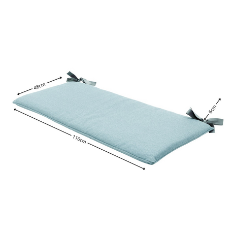 Bankkussen ca.(120)110x48cm aqua canvas eco+