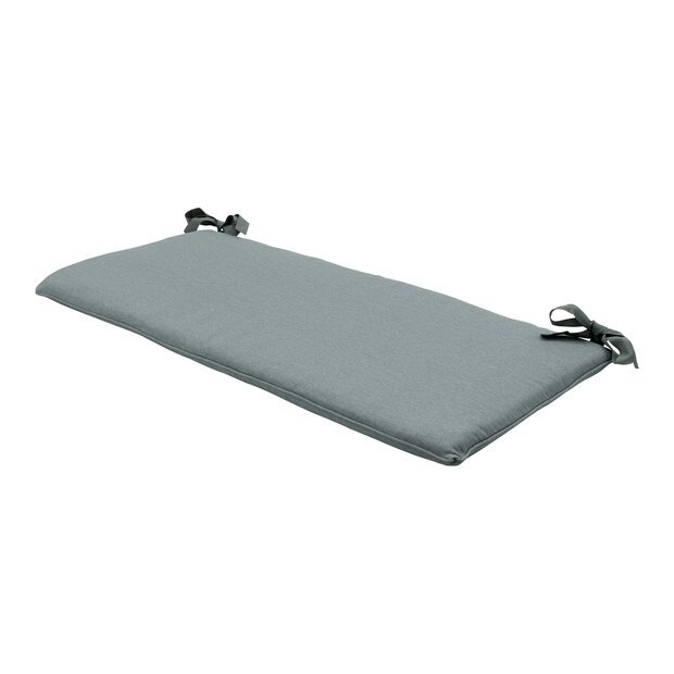 Bankkussen ca.(120)110x48cm Silver canvas eco+