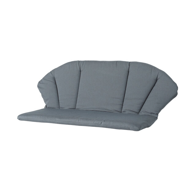 Elegance bank ca.105x95cm Rib grey