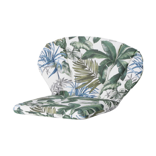 Elegance/Toledo stoelkussen ca.77x73cm Outdoor bliss blue