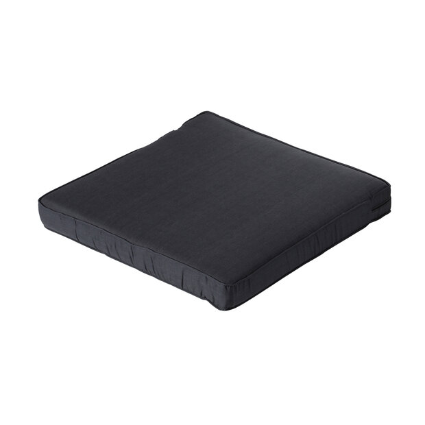 Lounge luxe ca.73x73cm Basic black 2 stuks