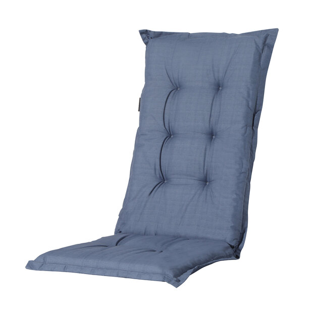 Kussen lage rug ca.105x50cm Basic kobalt 2 stuks