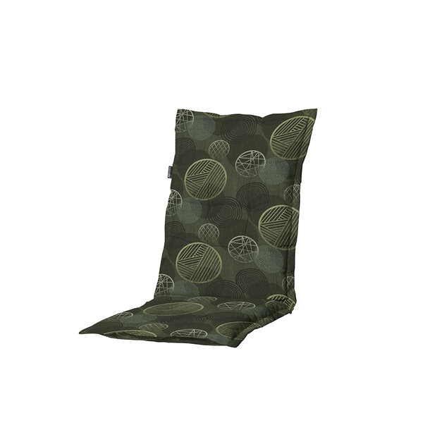 Kussen lage rug ca.105x50cm Circle green 2 stuks