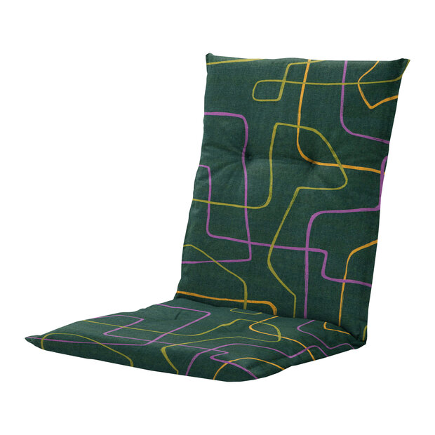 Kussen lage rug ca.105x50cm Joah green 2 stuks