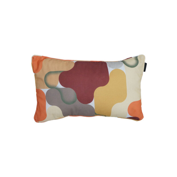 Sierkussen paspel ca.30x50cm Grafi bordo 2 stuks