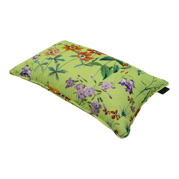 Sierkussen paspel ca.30x50cm Outdoor+ Milly green 2 stuks