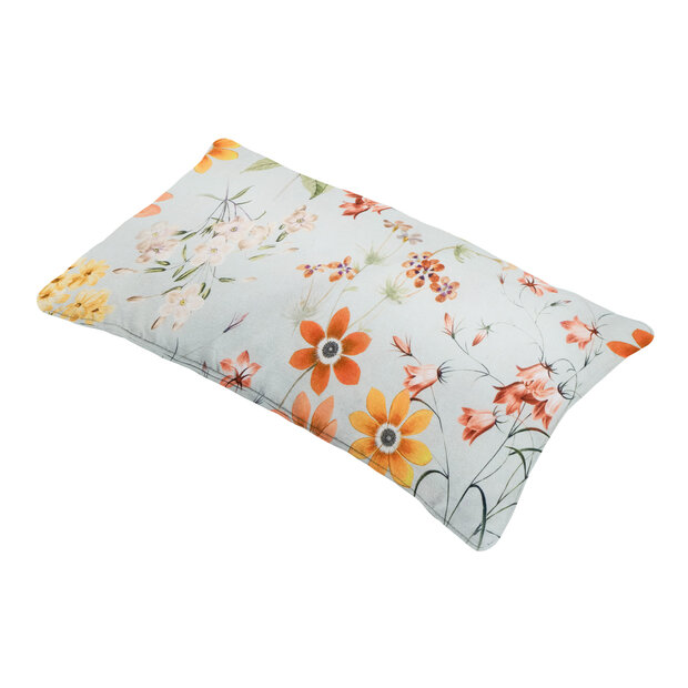 Sierkussen paspel ca.30x50cm Outdoor+ Milly azure 2 stuks