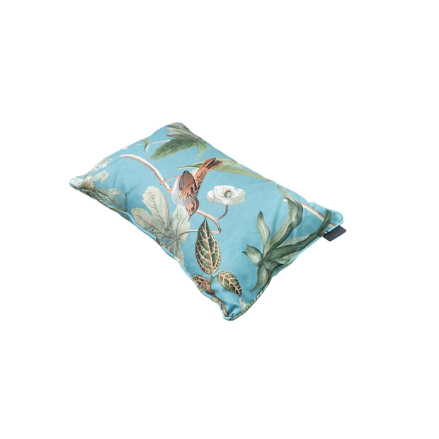 Sierkussen paspel ca.30x50cm Outdoor+ Grasse aqua 2 stuks