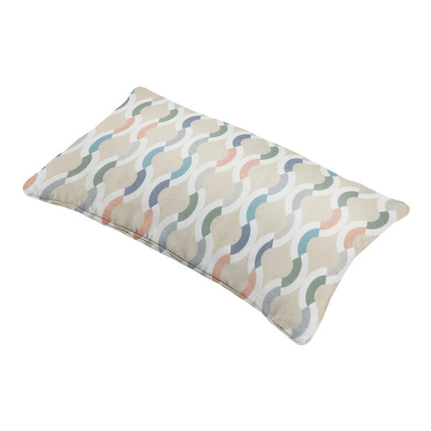 Sierkussen paspel ca.30x50cm Outdoor+ Trivia natural 2 stuks