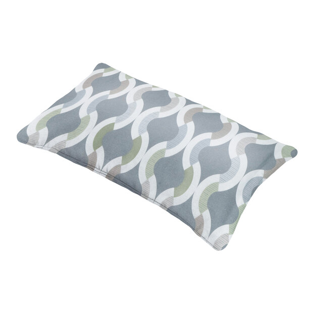 Sierkussen paspel ca.30x50cm Outdoor+ Trivia grey 2 stuks