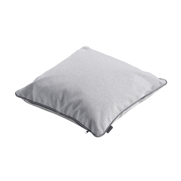 Sierkussen paspel ca.45x45cm Outdoor Manchester light grey 2 stuks
