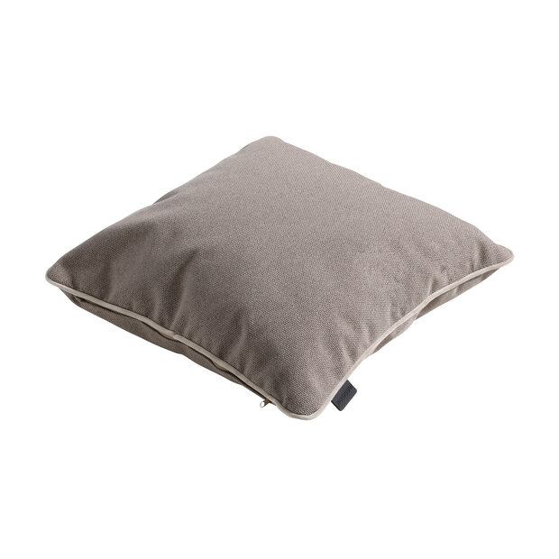 Sierkussen paspel ca.45x45cm Outdoor Manchester taupe 2 stuks