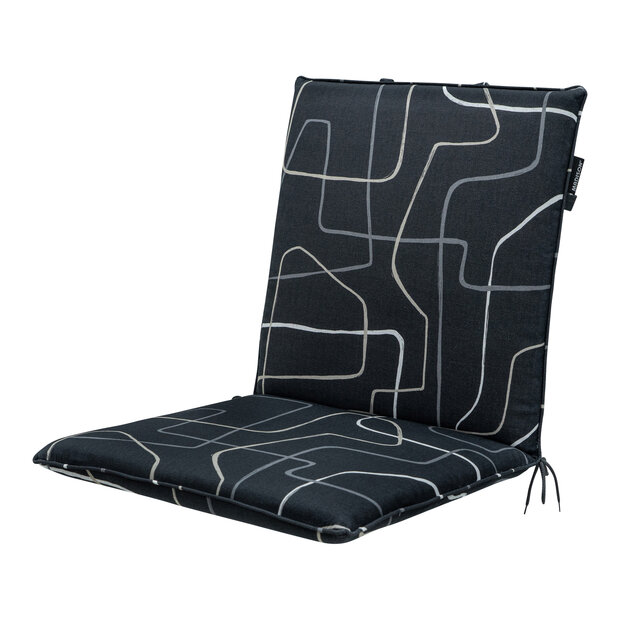 Stapelstoel kussen ca.97x49cm Joah grey 2 stuks