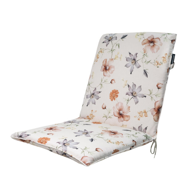 Stapelstoel kussen ca.97x49cm Florina natural 2 stuks