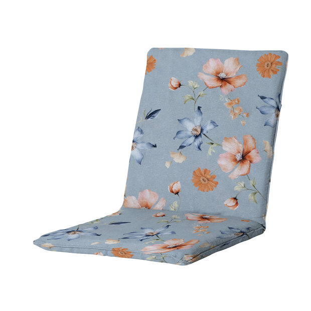 Stapelstoel kussen ca.97x49cm Florina blue 2 stuks