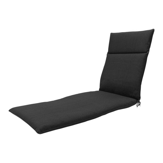 Ligbedkussen ca.190x60cm Black canvas eco+