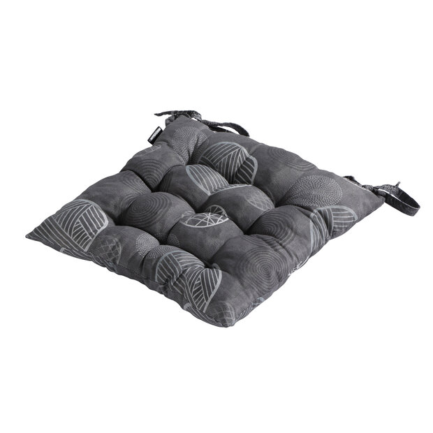 Toscane kussen ca.46x46cm Circle grey 2 stuks