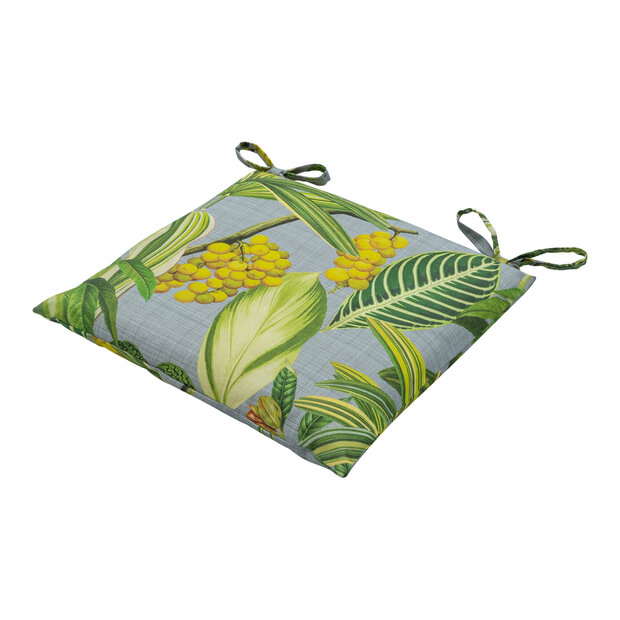 Toscane kussen ca.46x46cm Outdoor La grave grey 2 stuks