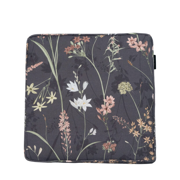 Luxe zitkussen ca.40x40cm Donna grey canvas eco+ 2 stuks