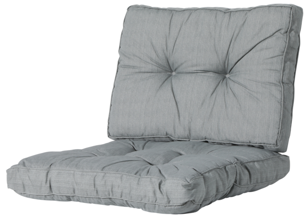 Loungekussen set Florance (Basic Grey) ca. 73x73cm + 73x43cm