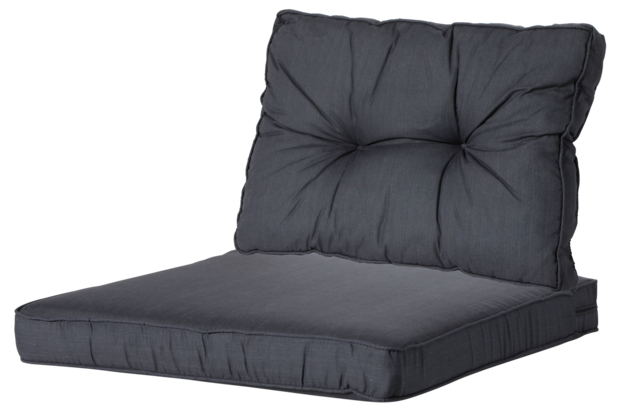 Loungekussens Florance Basic Black 4 SETS | ca. 60x60cm + 60x43cm