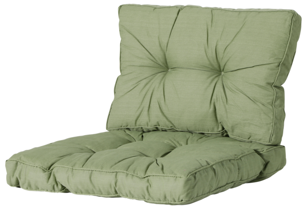 Loungekussen set Florance (Basic Green) ca. 60x60cm + 60x43cm