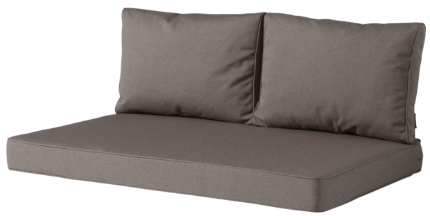 Lounge palletkussen set 120x80cm + rugkussens (Outdoor Manchester Taupe) - Madison