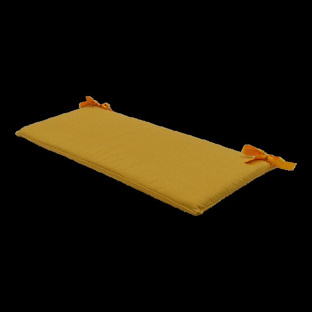 Bankkussen ca.(120)110x48cm Gold canvas eco+