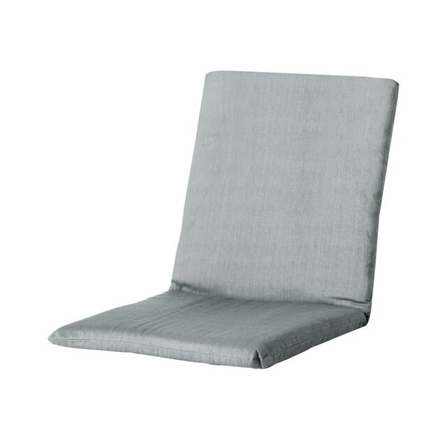 Stapelstoel kussen ca.97x49cm Basic grey 2 stuks