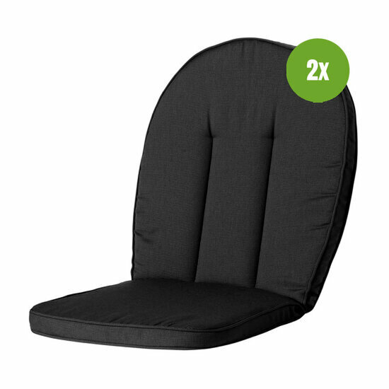 Kettler comfort/prince ca.105x52cm Rib black 2 stuks