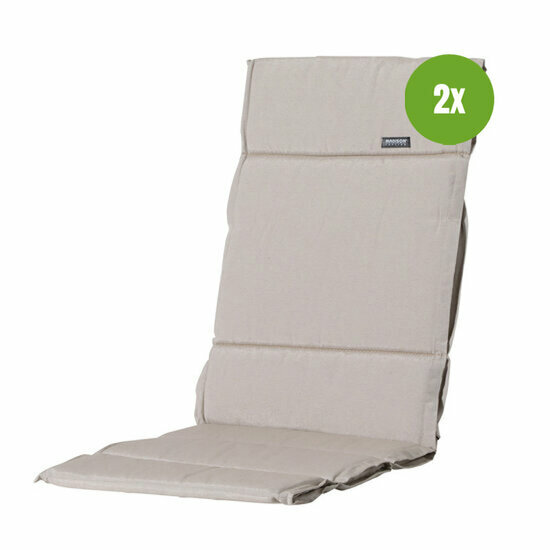 Kussen fiber de luxe ca.125x50cm Panama linnen 2 stuks