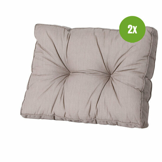 Florance rug ca.43x73cm Basic taupe 2 stuks