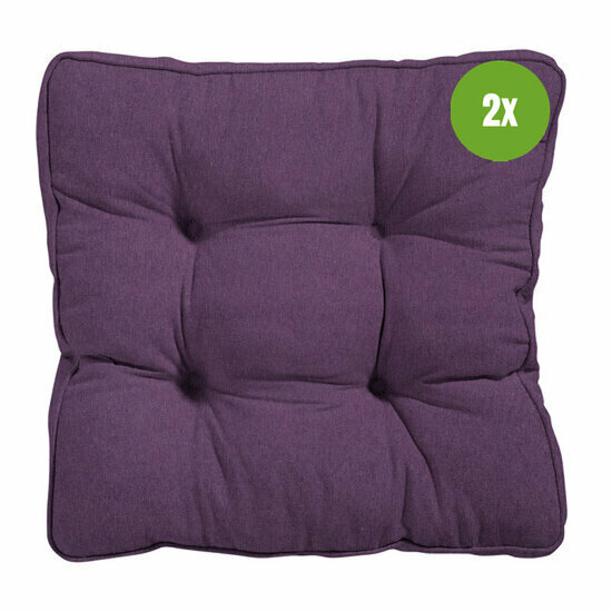 Florance kussen ca.47x47cm Panama purple 2 stuks