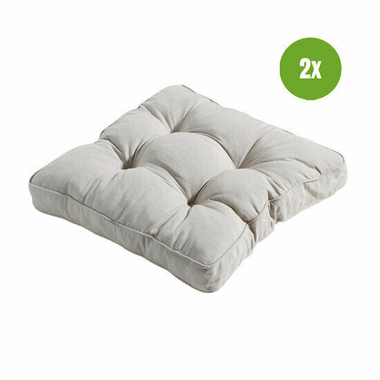 Florance kussen ca.47x47cm Panama linnen 2 stuks