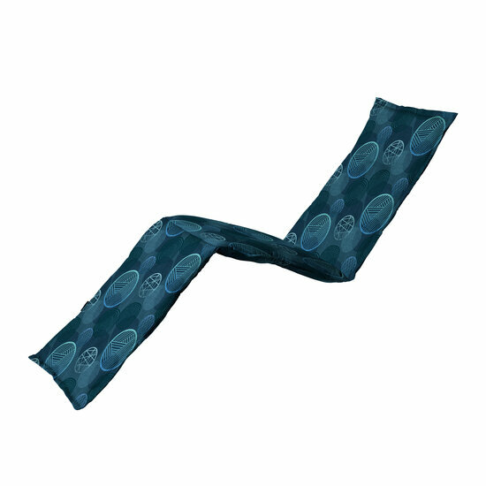 Ligbedkussen ca.200x65cm Circle blue