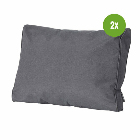 Lounge rug soft ca.40x60cm Outdoor Panama grey 2 stuks