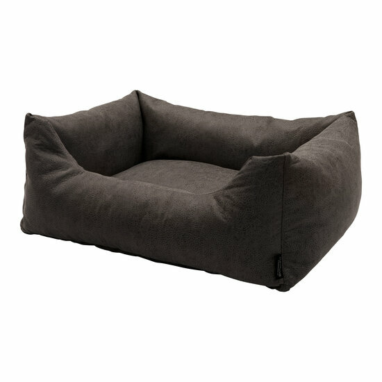 Hondenmand ca.80x67x22cm Leather look taupe