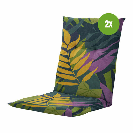 Kussen lage rug ca.105x50cm Iven green 2 stuks