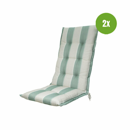 Kussen hoge rug ca.123x50cm Banda kaki 2 stuks