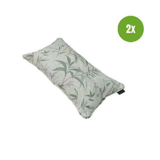 Sierkussen paspel ca.30x50cm Outdoor+ Palma natural 2 stuks